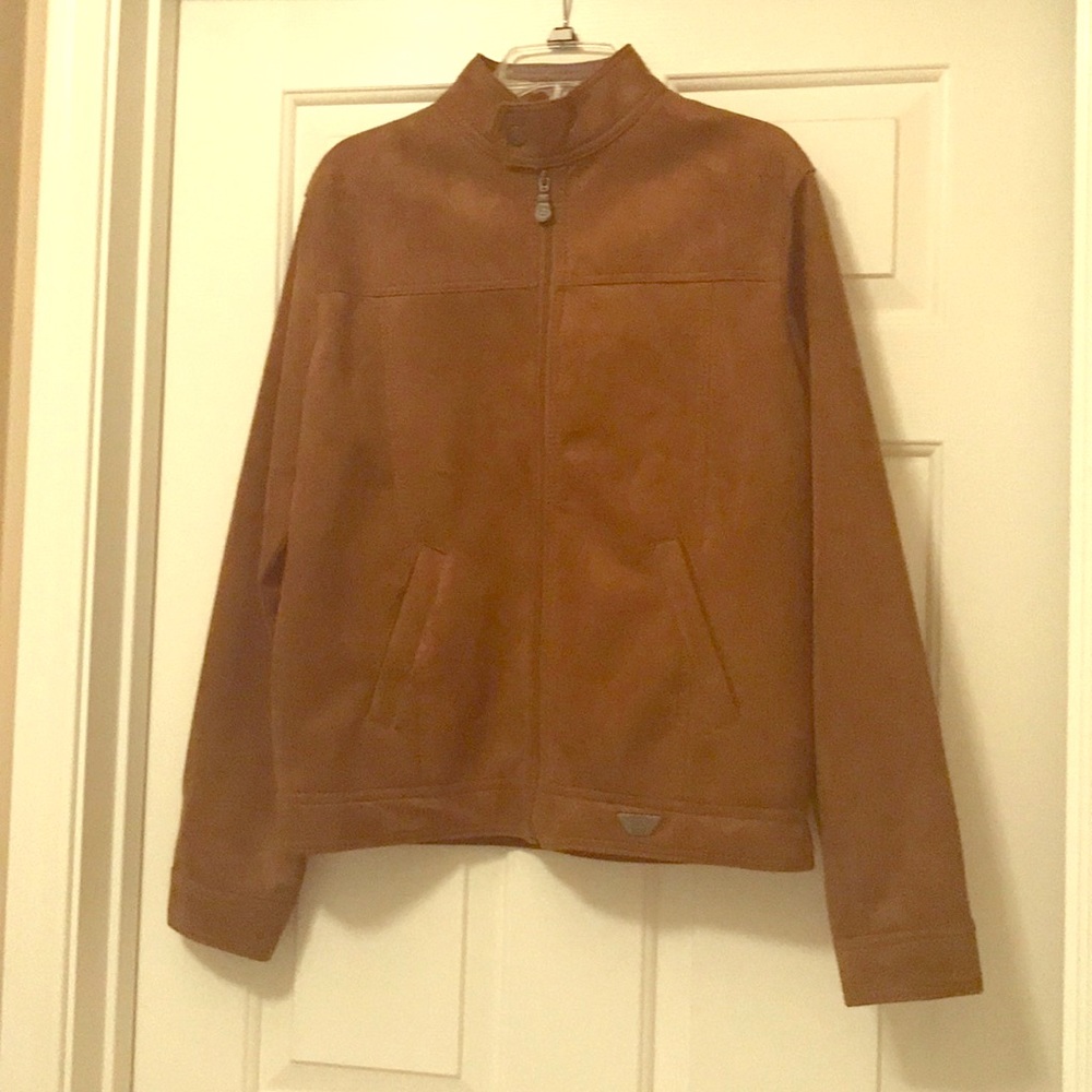 Women’s Brown Soft Suede Leather Bomber
